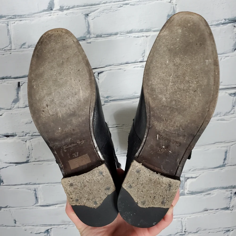 Paul Smith Black Leather Biker Boots - Picture 6 of 10